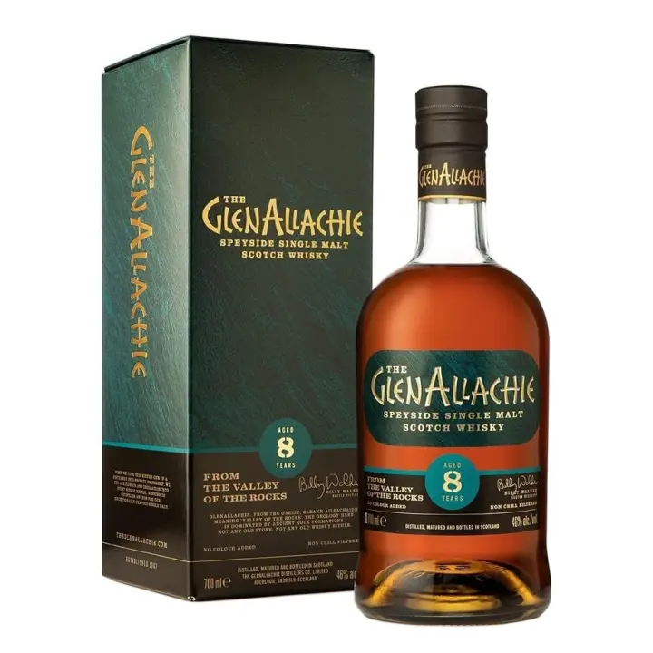 Whisky Glenallachie 8 Años - Botella 70 CL - Speyside Single Malt Scotch - 46% - 1