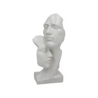 Gissed Escultura Decorativa de Rostros Abstractos en Resina con Acabado Granito Blanco – Diseño Moderno y Sofisticado para Hogar, Oficinas y Espacios Contemporáneos – Representación Artística de la Expresión y Conexión Humana – Ideal para Regalo o Colecci - details 0
