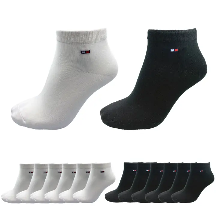 Aicasa Calcetines Cortos de Algodón/bambu Transpirables para Verano Pack 6-12 Pares Hombre/Mujer - 1