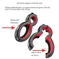 LMETJMA Multifuncional 6 En 1 Abrebotellas Simple Aprender a Beber Jarra Gripper Abrepatas De Cerveza Acero Inoxidable Ecológico JT05 - details 3
