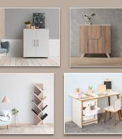 MyosHome - Mueble Entrada Recibidor Industrial, Ideal para Recibidores de Entrada, Mueble Recibidor Entrada con diseño Moderno, Color Atlantic Pine, 80 x 25 x 80 cm. Neo - details 2