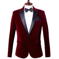 Chaleco De Veludo Para Hombre De Corte Elegante Y Slim Con Notch En Negro Largo Regular Chaqueta De Novia Formal De Alta Calidad - details 5