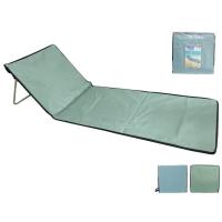 Tumbona plegable "Benidorm" 156x53x42cm, en 2 colores diferentes, Esterilla de playa con bolso plegable, ideal para vacaciones, playa, verano - details 0