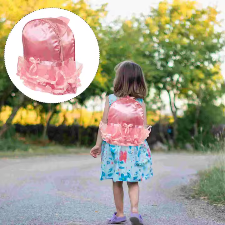 Mochila De Baile De Ballet Para Niñas Mochila Escolar Moda Niños Material Principal Poliéster Lining De Algodón Bolsa De Almacenamiento - 1