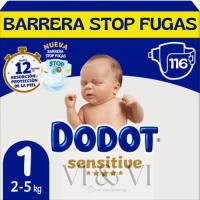Pañales Dodot Sensitive T1(2-5KG) 116ud -Dodot SensitiveT2(4-8KG) 174ud-Dodot Bebé SecoT3(7-11KG)66U-Dodot Bebé Seco T4(10-15KG)62U-Dodot Bebé SecoT5(12-17KG)56U-Dodot Bebé Seco T6(14-20KG)96U-Dodot toallitas desechables  12*52Toallitas - details 0