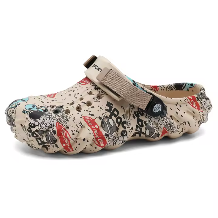 Sandalias De Verano Para Hombres Transpirables Y Cómodas Zapatillas De Deporte Versátiles Para Playa Y Exterior Con Suela Suave Antideslizante Moda Para Jóvenes - 1