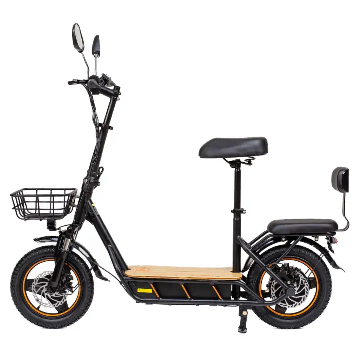 bicicletas electricas plegables adultos KuKirin C1 Pro Patinete eléctrico para adultos de 14 pulgadas，motor de 500W, batería de 48V 26Ah, , autonomía 100km y carga de 120 kg, con almacenamiento delantera - 1
