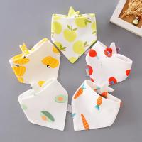 5PCS/LOT Pañuelos Para Bebé Triángulo De Algodón Con Estampado De Dibujos Animados Toalla De Saliva De Algodón Para Bebés Niños Y Niñas De 1-3 Años Accesorios Para Bebés - details 2