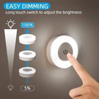 Lámpara Nocturna LED Toque Recargable USB Para Armario Cocina Dormitorio Escalera Luz Sin Cable Para Armario Y Escalera - details 7