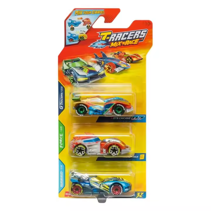 T-Racers Mix ‘N Race Pack 3 Vehículos Nº87-3-32 PTR9V308IN00-87-3 - 1