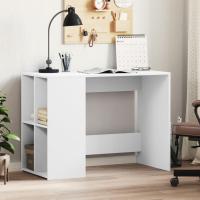 vidaXL Escritorio de madera de ingeniería 102x50x75 cm en color Gris hormigón/Gris sonoma/Blanco y más | estructura resistente ideal para salón dormitorio o estudio - details 2