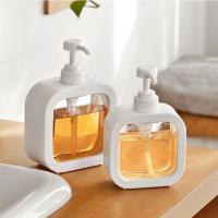 Dispensador De Jabón Portátil Para Baño 500/300ml Reutilizable Para Loción Champú Gel De Ducha Soporte De Viaje Botella De Bomba De Baño Material Plástico - details 8