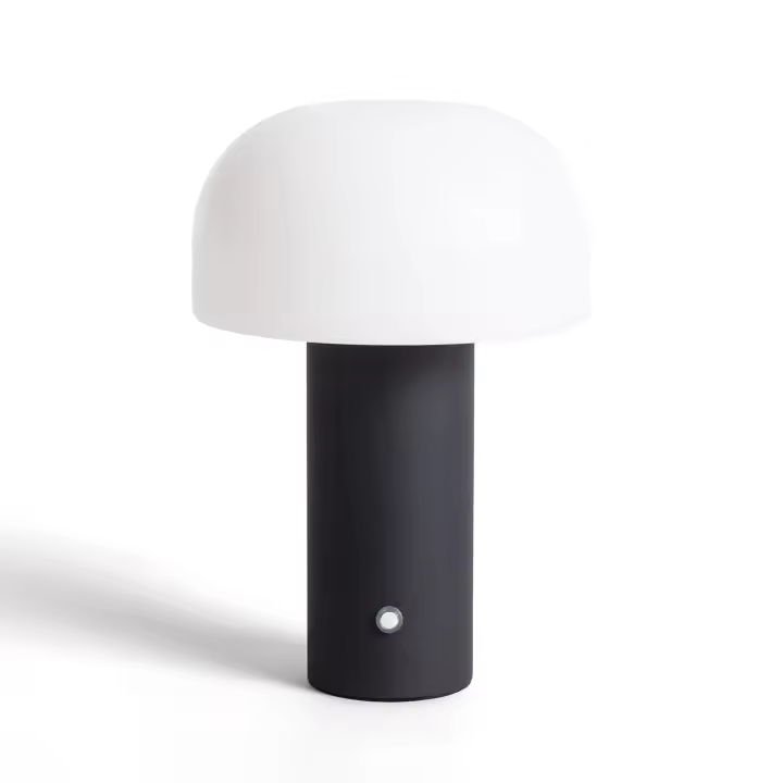 Ledkia Lámpara de Mesa LED Portátil con Batería USB Recargable Leta Negro - 1
