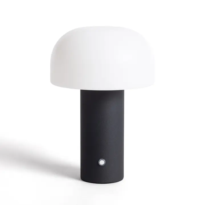 Ledkia Lámpara de Mesa LED Portátil con Batería USB Recargable Leta Negro - 1