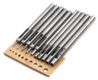 Kit De Perforación De Cuero Redondo QJH 10 Piezas Con Agujero Perforador De Metal Para Correa De Reloj Y Tela Herramienta Cortadora De Acero 0.5-5mm - details 1