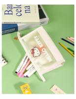 Bolsa De Maquillaje Impermeable Hello Kitty Para Mujer Organizador Coreano Estilo Solid Color Bolsa De Toallas Y Desechos - details 9