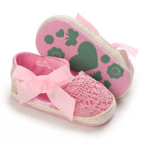 Zapatillas De Verano Para Bebés Niñas 0-18M Con Lazo Casual Sandalias Suave Cómodas Para Primeros Pasos Material Transpirable Tela Y Algodón - details 19