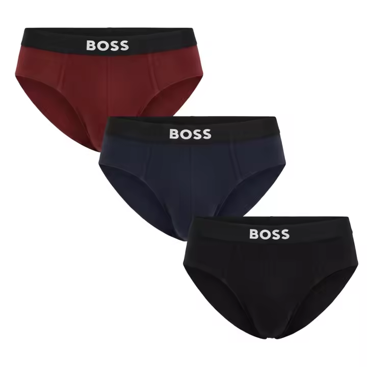Hugo Boss-Pack 3 Slips Hombre de Algodón Elástico 50546561 - 1
