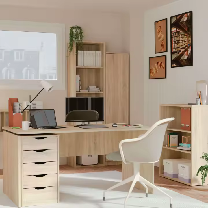 Pack Oficina Scaled Estilo Moderno Color Roble Cambrian - 1