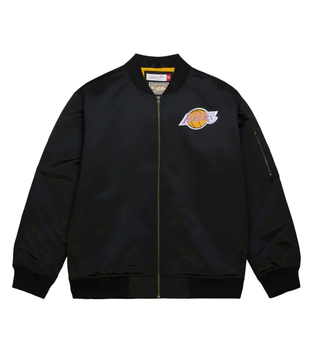 Abrigo Hombre Mitchell & Ness Los Angeles Laker Sjkt6599-lalyypppblck Abrigos Hombre Mitchell & Ness - 1