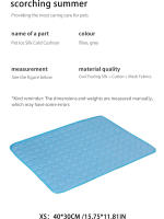 Alfombra De Enfriamiento Para Mascotas Pequeñas Perro Gato Sillón Nido Durable Verano Somnoliento Pluma De Algodón - details 2
