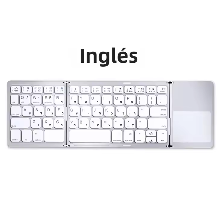 Mini Teclado Bluetooth Con Touchpad Para Android IOS Windows Teclado Inalámbrico Plegable De Tres Secciones Para Macbook PC Laptop Tablet Phone - 1