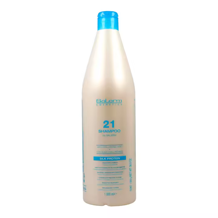 Salerm Cosmetics Champú Salerm 21 Reparación Cabellos Secos y Dañados | Nutrición y Revitalización Capilar 1000ml - 1