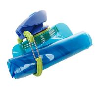 Botella De Agua Plegable Y Reutilizable Para Viajes Botella De Agua Flexible Con Clip De Carabiner Bolsa De Agua Suave Para Adultos Material Plástico - details 3