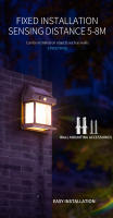 Lámpara De Pared Solar Potente Con Sensor De Movimiento LED 3 Modos De Iluminación Para Jardín Porche Calle Camino Farol Solar - details 7