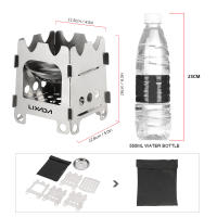 Estufa De Camping Lixada De Titanio Ultraligera Plegable Para Exterior Pesca Senderismo Material De Aluminio Un Pieza - details 15