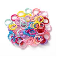 100pcs Anillos Ajustables De Plástico Transparente Base Para Bebés Y Niños Pequeños 9mm Blancos Herramientas De Bricolaje Y Joyería - details 3