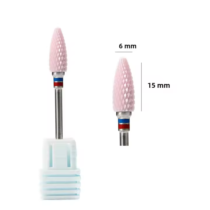 1pcs Bit De Uñas Cerámico Para Taladro Rotativo Eliminador De Cutícula Herramientas De Arte De Uñas Accesorios Para Máquina De Taladro Eléctrico - 1