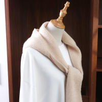 Bufanda De Punto De Lana 100% Para Mujer Invierno Suave Cálido Collar Falso Moda Decoración Camiseta Unipersonal Balaclava - details 3