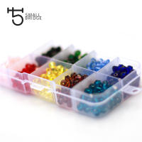 Kit De Cuentas De Vidrio Biconico Checo 3-4mm Para La Creación De Joyería Cuentas Facetas Claras Para Pulseras Y Collares DIY - details 5