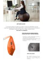 Cooldot Funda para Pelota de Pilates y Bola de Yoga PREMIUM Cubierta de Cuerina para Deporte Fitness Fitball Embarazo Asiento de Oficina o Casa - Varios Colores y Tamaños - details 1