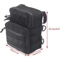 Bolsa T-Bar Molle Universal Para Harley Softail Low Rider ST Bobber Cafe Racer Estilo Club Resistente Al Agua Y Al Desgaste Con Cremallera Y 4 Fijaciones Velcro - details 2