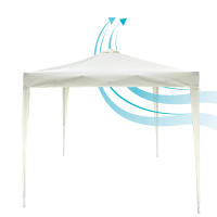 Cenador plegable y ajustable en altura Max-Air 300x300/240-250 cm blanco Aktive - details 5