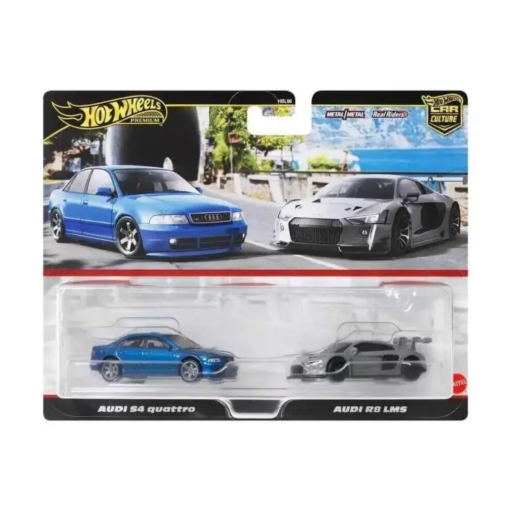 Hot Wheels premium pack duo Audi S4 y Audi R8 LMS - 1