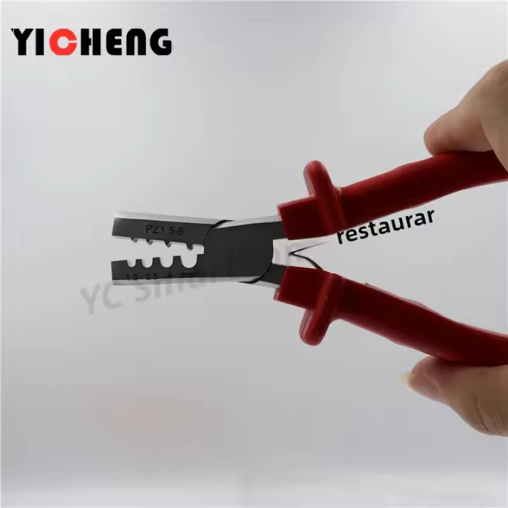 Alicates De Crimpado Pequeños Alemanes PZ0.25-2.5/PZ1.5-6 Para Terminales De Funda Tipo Alambre Multifuncionales De Acero Al Carbono - 1