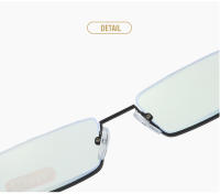 Gafas De Lectura Anti-Luz Azul Metálicas Para Hombres Con Marco Medio Prescripción Variada +1.0 a +4.0 Material De Lente Acrílico Estilo Clásico - details 5