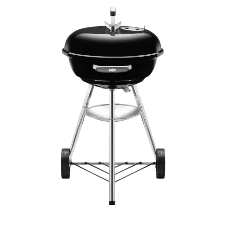 Verdecora Weber Barbacoa Compact Kettle 47cm Negra | Barbacoa de Carbón | Fácil Instalación y Recogedor de Cenizas - 1