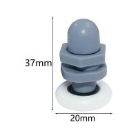 12 piezas Rodillos para mampara de ducha Rodillos para ducha Rodillos para puertas Rodillos para puertas corredizas Rodillos para puertas Rodillos inferiores Ruedas para mampara de ducha Rodillos Ruedas de ducha de 20 mm de fundición - details 1