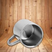 Taza De Café De Acero Inoxidable Térmica Doble Capa Con Asa Antideslizante Para Bebidas Calientes Y Frías Viaje Deportivo Moderno - details 3