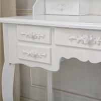 VERSA HOME - TOCADOR BLANCO CON TABURETE Y LUCES LED GLOW Y UNAS MEDIDAS DE 90X40X144 CM - details 3