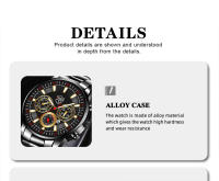 Reloj De Pulsera De Cuarzo Para Hombre Estilo Casual Y Negocio Material De Acero Inoxidable Luminoso Con Correa De Cuero Reloj De Fecha - details 4