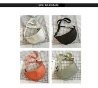 Bolso Transversal De Dumpling Para Mujer Gran Capacidad De Viaje Color Sólido Bolsa De Pecho Diseñada Para Mujeres Diario Calle Fanny Packs - details 1