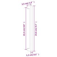 vidaXL Tiradores para armarios 10 uds acero inoxidable dorado 224 mm - details 6