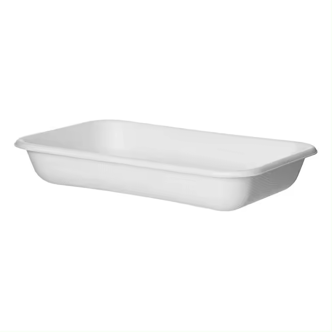 MONOUSO | Envase Ecológico Blanco 355ml 18,0x12,0x2,7 cm (50 Uds) - 1