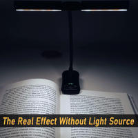 Luz De Lectura LED Dual Con 14 Luces Y Control Táctil De 3 Colores Y 8 Niveles De Brillo Recargable Por USB Luz Nocturna Para Ojos Cuidado Clip En Libro/Mesa Regalo Para Mujer Hombre Niños - details 18