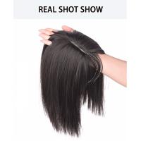 Sинthetic Hair Toppers Para Mujer 9*12cm Pelo Sинтético Rizado Natural Clip in Extensiones Con Franja Peine De Fibra De Alta Temperatura - details 0